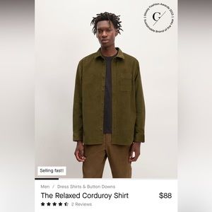 Everlane corduroy button down